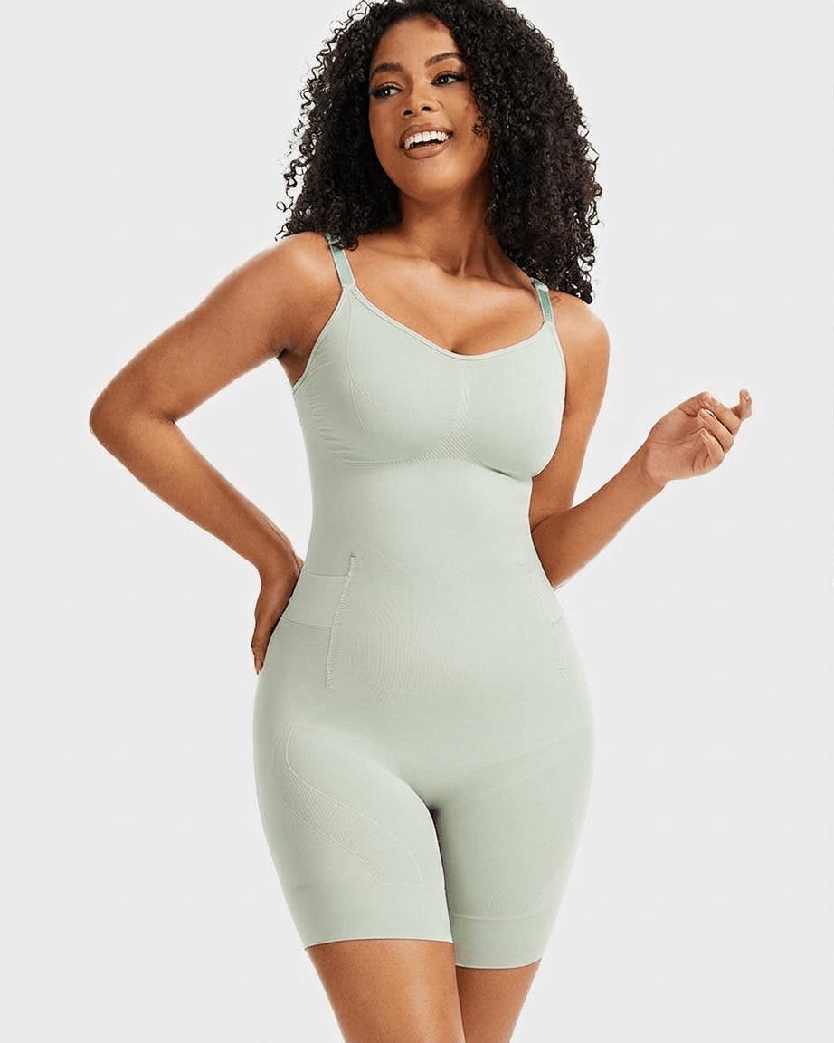 Women's Seamless Mid-Thigh Shaping Bodysuit - Mattia Cremasco