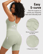 Women's Seamless Mid-Thigh Shaping Bodysuit - Mattia Cremasco