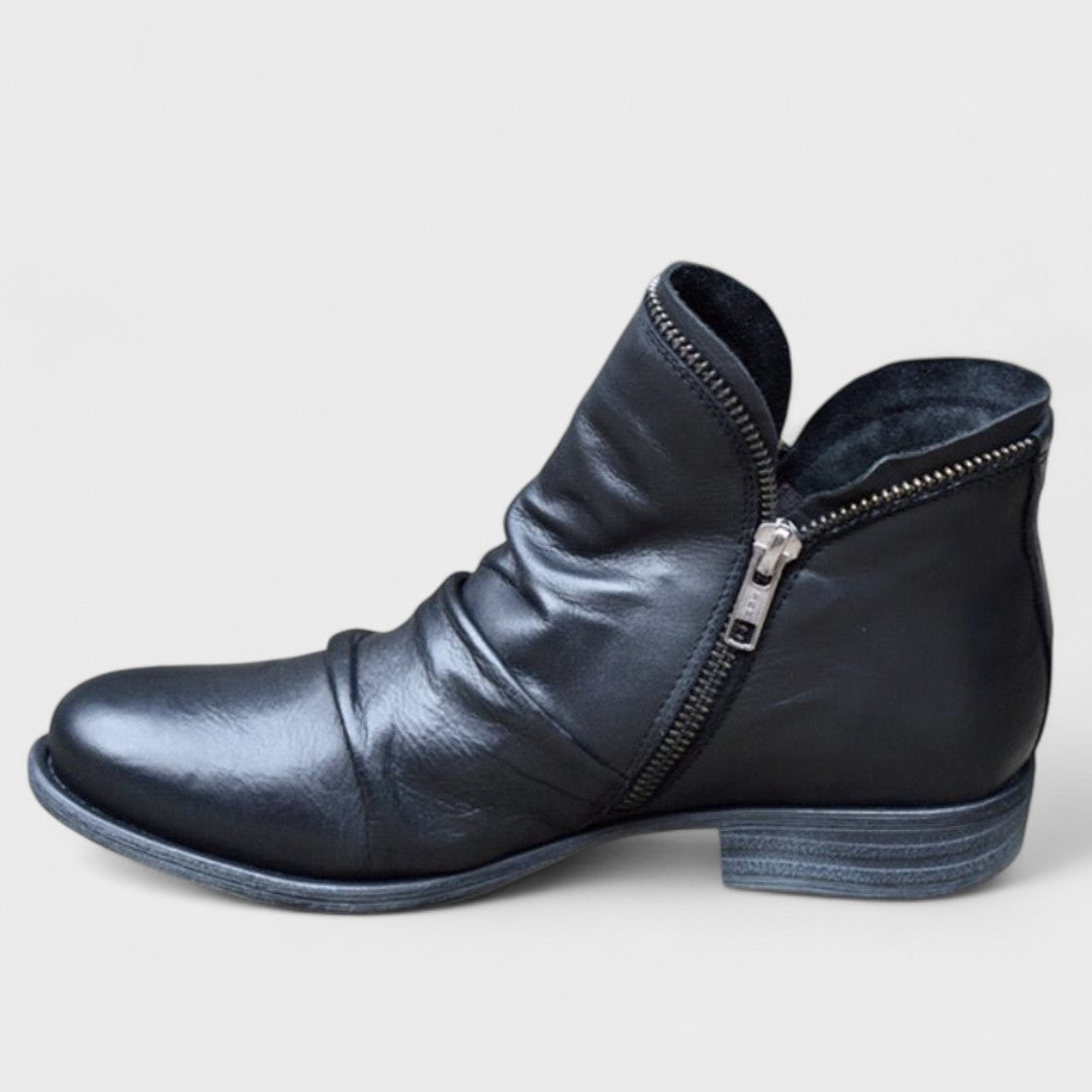 Women's Side-Zip Ankle Boots with Cushioned Insoles - Mattia Cremasco