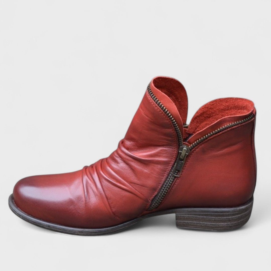 Women's Side-Zip Ankle Boots with Cushioned Insoles - Mattia Cremasco