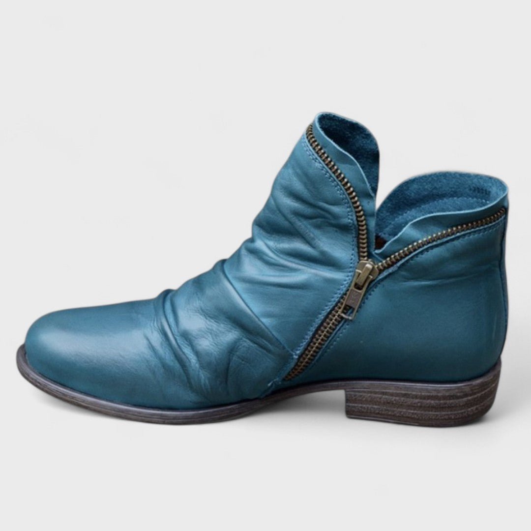 Women's Side-Zip Ankle Boots with Cushioned Insoles - Mattia Cremasco