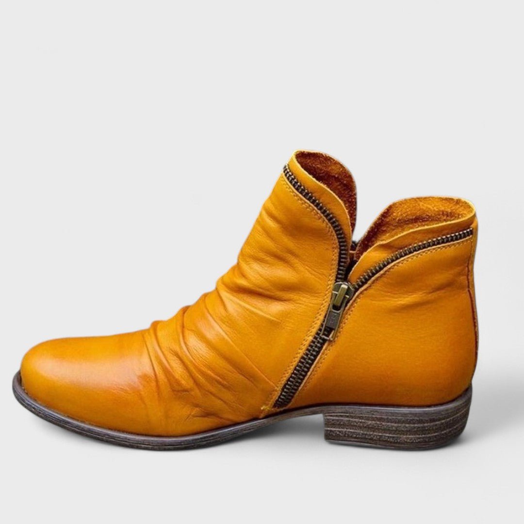 Women's Side-Zip Ankle Boots with Cushioned Insoles - Mattia Cremasco