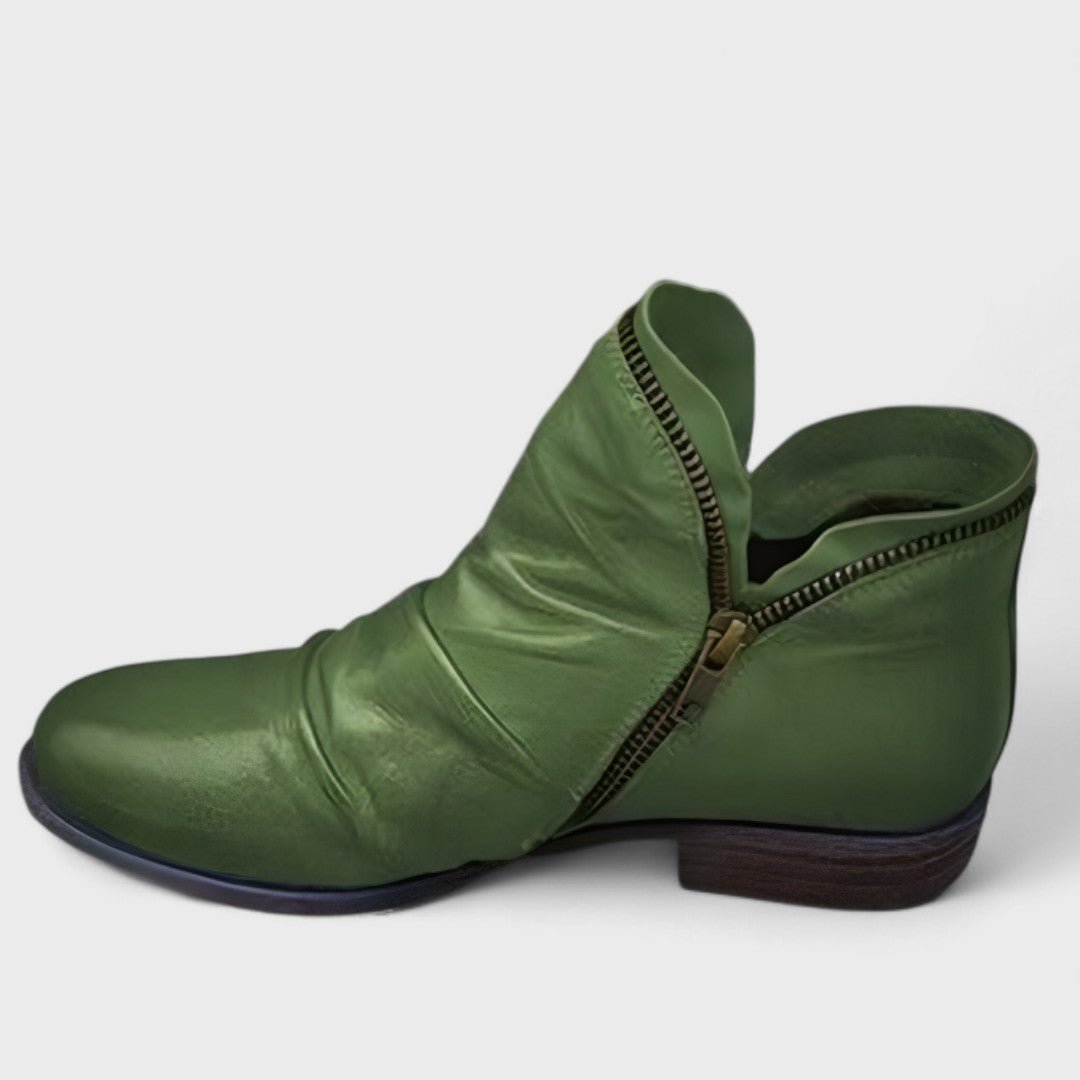 Women's Side-Zip Ankle Boots with Cushioned Insoles - Mattia Cremasco